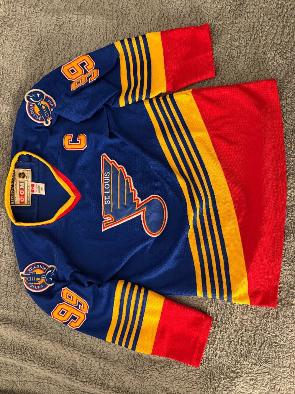 St. Louis Blues Retro Jersey- Wayne Gretzky 99